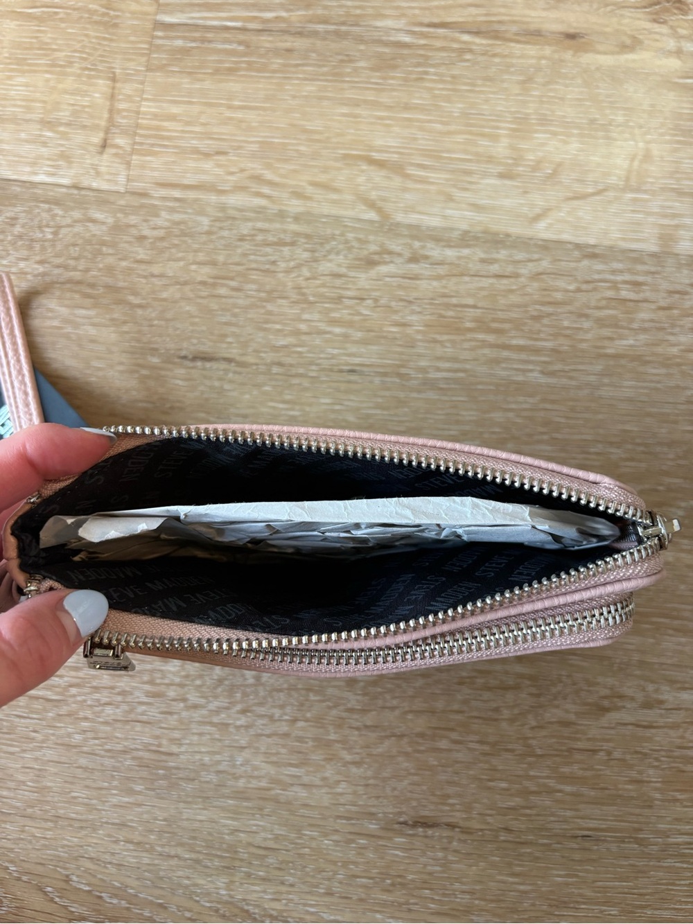 NWT Steve Madden Blush Pink Wristlet Wallet - Picture 7 of 10